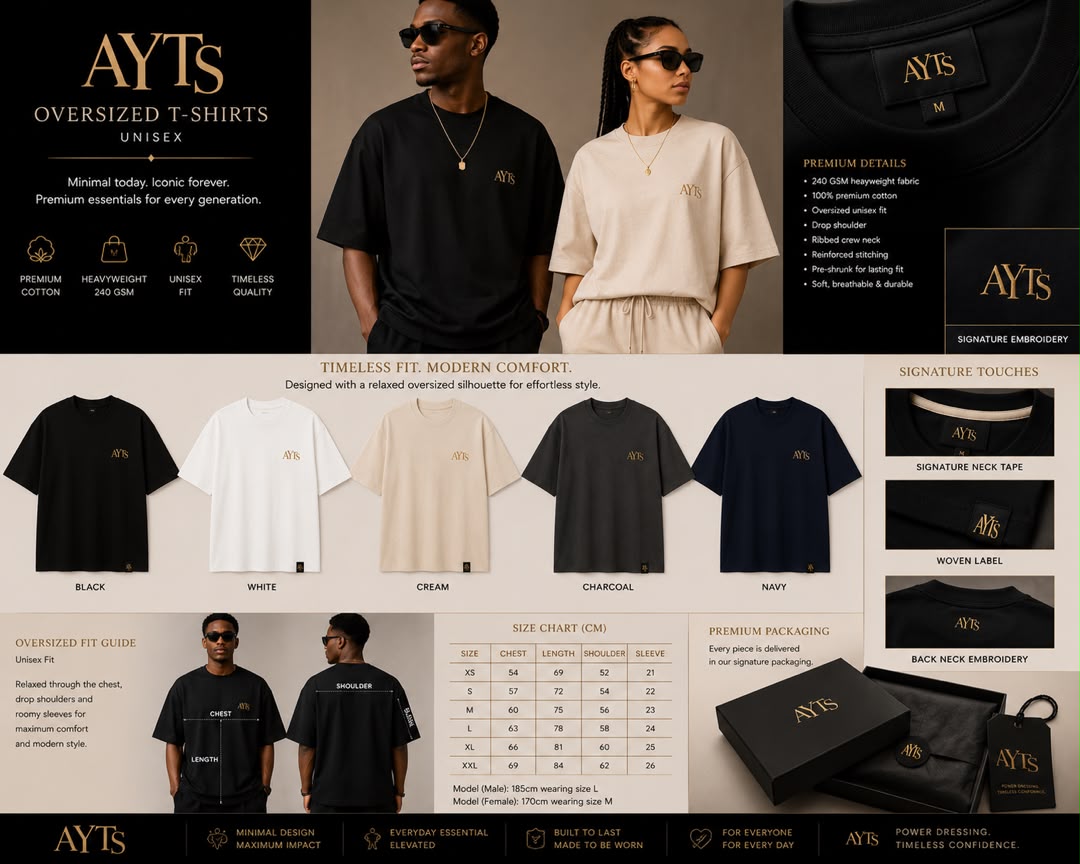 AYTS Signature Oversized T-shirt