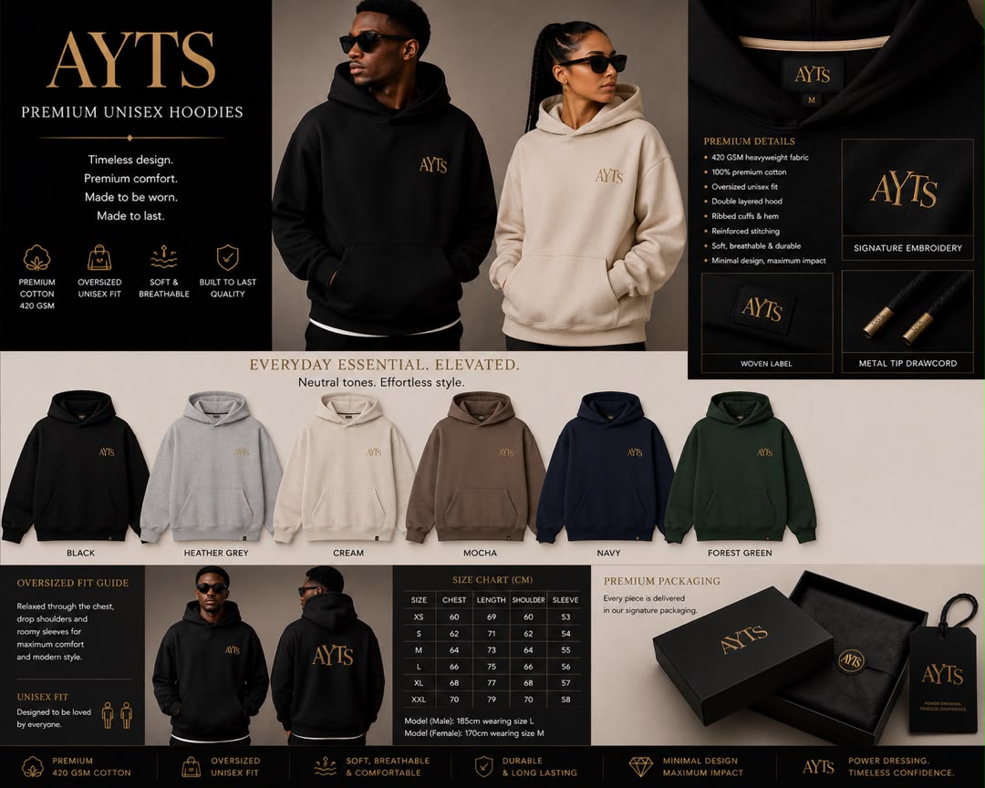 AYTS Essential Oversized Hoodie